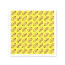 Gele hotdog servetten tissue papier
