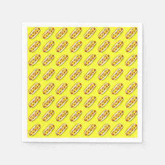 Gele hotdog servetten tissue papier