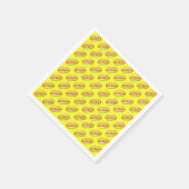 Gele hotdog servetten tissue papier (Hoek)