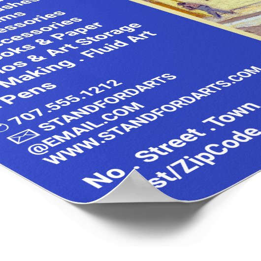 Gele huis van Van Gogh, kunstwinkel Poster (Hoek)