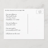 Gele Huis van Vincent van Gogh: Adres gewijzigd Aankondigingskaart (Achterkant)