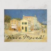 Gele Huis van Vincent van Gogh: Adres gewijzigd Aankondigingskaart (Voorkant)