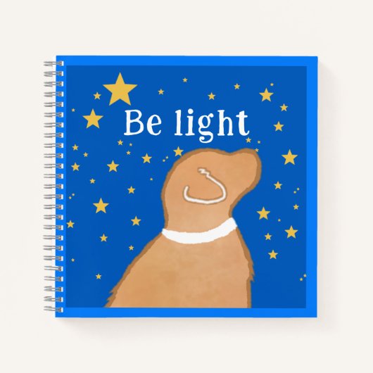Gele Hund Kid's Gebedsdagboeken Wees Licht Notitieboek (Voorkant)