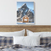 Gele hut canvas afdruk (Insitu (Slaapkamer))