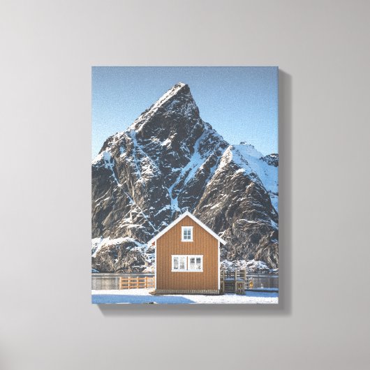 Gele hut canvas afdruk (Voorkant)