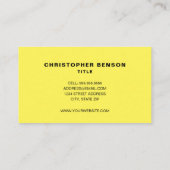 Gele HVAC-service Visitekaartje (Achterkant)