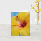 gele Hybiscus Bloem Notecard Kaart (Gele Bloem)