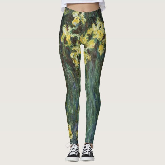 Gele Iangen van Claude Monet,  Kunst Leggings (Voorkant)