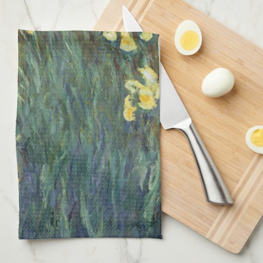 Gele Iangen van Claude Monet,  Kunst Theedoek (Quarter Fold)