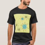 Gele Iconische atoomStarbursts T-Shirt<br><div class="desc">Deze gele Iconische atoomStarbursts T-Shirt patroon kenmerkt iconische atomaire starbursts. Dat klopt! De oude school, de gele gekleurde achtergrond met gouden gespugen is de perfecte achtergrond voor de levendige turquoise, het verzachten van selderij en kitschy parelgroene cirkels. De vlekken van kleur worden sporadisch geplaatst in diverse grootte met het bekleden...</div>