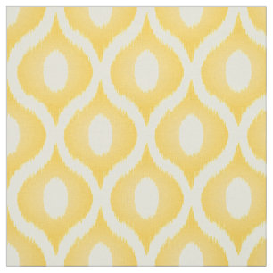 Gele ikat Marokkaans ontwerp Stof