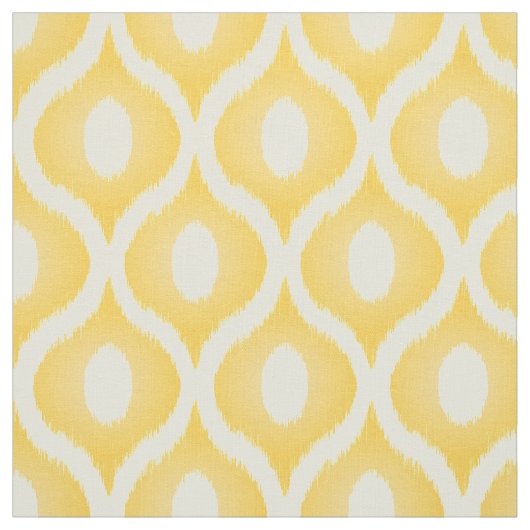 Gele ikat Marokkaans ontwerp Stof (Swatch)