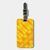 Gele Ikat Ook  Bagagelabel (Voorkant verticaal)