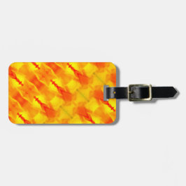 Gele Ikat ook X Miami Bagagelabel