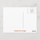 Gele impressionist Medieval Flower Art Briefkaart (Achterkant)