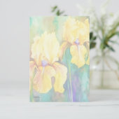 Gele Iopen Bedankkaart (Staand voorkant)