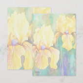 Gele Iopen Bedankkaart (Voorkant / Achterkant)