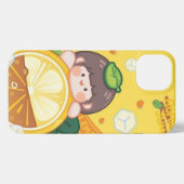 Gele iPhone 13 Hoesjes Hoesje (Achterkant horizontaal)