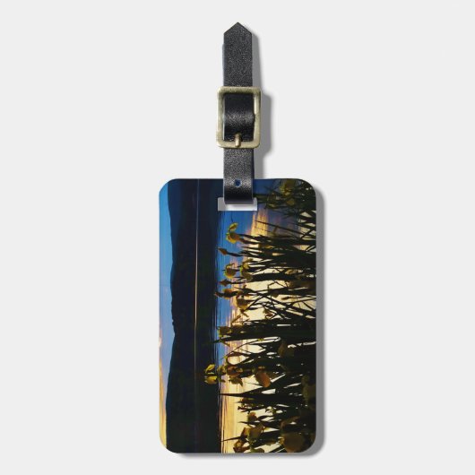 Gele Iris aan de kust van het Arrowidenmeer Bagagelabel (Voorkant verticaal)