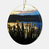 Gele Iris aan de kust van het Arrowidenmeer Keramisch Ornament (Links)