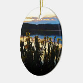 Gele Iris aan de kust van het Arrowidenmeer Keramisch Ornament (Links)