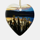 Gele Iris aan de kust van het Arrowidenmeer Keramisch Ornament (Rechts)