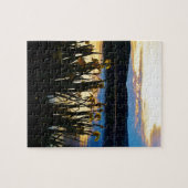 Gele Iris aan de kust van het Arrowidenmeer Legpuzzel (Horizontaal)