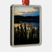 Gele Iris aan de kust van het Arrowidenmeer Metalen Ornament (Rechts)