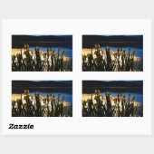 Gele Iris aan de kust van het Arrowidenmeer Rechthoekige Sticker (Vel)