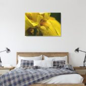 Gele Iris Beard Canvas Afdruk (Insitu (Slaapkamer))