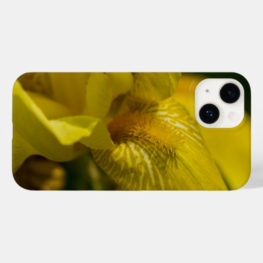 Gele Iris Beard iPhone Case (Achterkant (horizontaal))