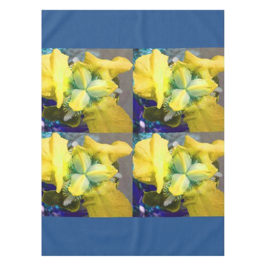 Gele Iris bloem tafelkledij Tafelkleed (Voorkant)