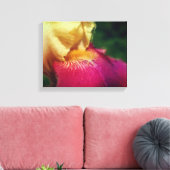 Gele Iris bloemblaadjes kunst Canvas Afdruk (Insitu (Woonkamer))