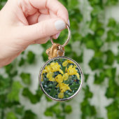 Gele Iris Bloemen Sleutelhanger (Hand)