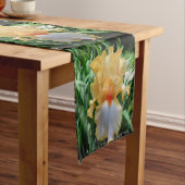Gele iris Botanische 14-inch X 72-inch tafelloper (Voorbeeld)