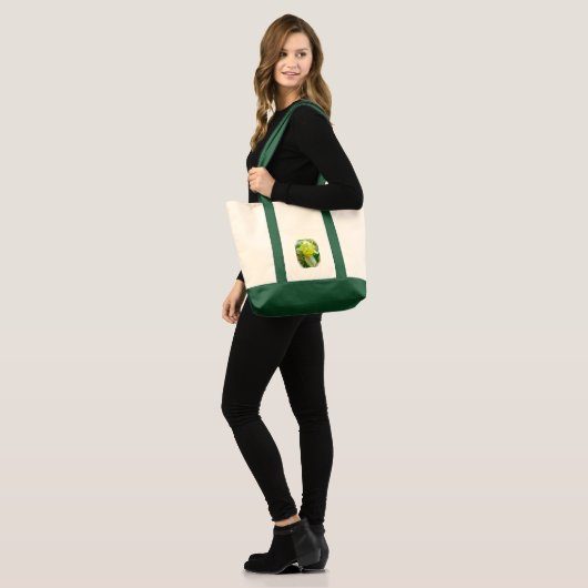 Gele Iris-Canvas tas (Voorkant (model))