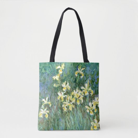 Gele Iris Canvas tas All-Over Print (Voorkant)