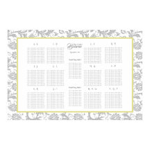 Gele iris en grijze zitjes Alfabetisch