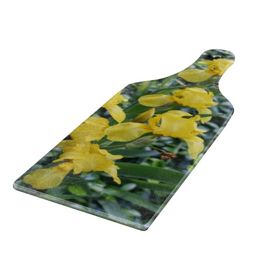  Gele Iris Floral Cutting Board Snijplank (Hoek)