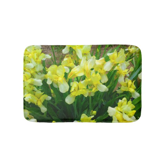 Gele Iris Flower Bath Mat (Voorkant)