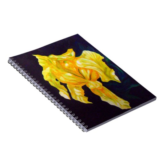 Gele Iris Grande NOTEBOOK Notitieboek (Rechterzijde)