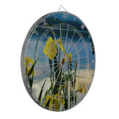 Gele Iris op Lake Shore Dartbord (Voorkant Links)