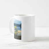 Gele Iris op Lake Shore Koffiemok (Voorkant links)