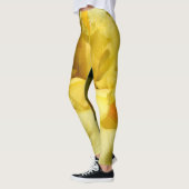Gele Iris ventilator sluiten dicht Leggings (Links)