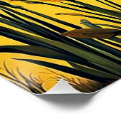 Gele Irissen bij een vijver Perfect Poster (Hoek)