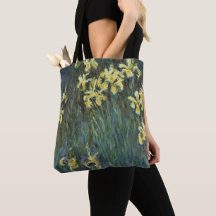 Gele Irissen door Claude Monet, Vintage Fine Art Tote Bag