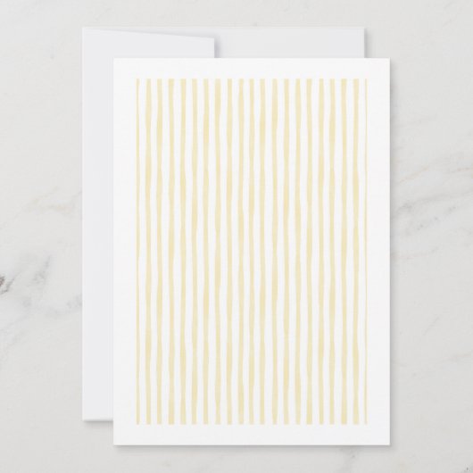 Gele Italiaanse bruiloft schets Kaart (Achterkant)