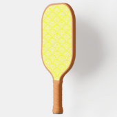 Gele Japanse golven Pickleball Paddle (Links)