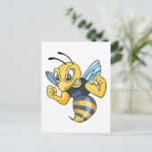 Gele jas briefkaart (Staand voorkant)