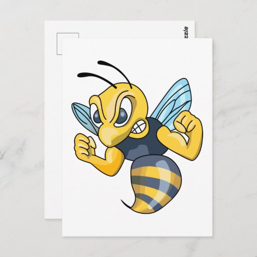 Gele jas briefkaart (Voorkant / Achterkant)